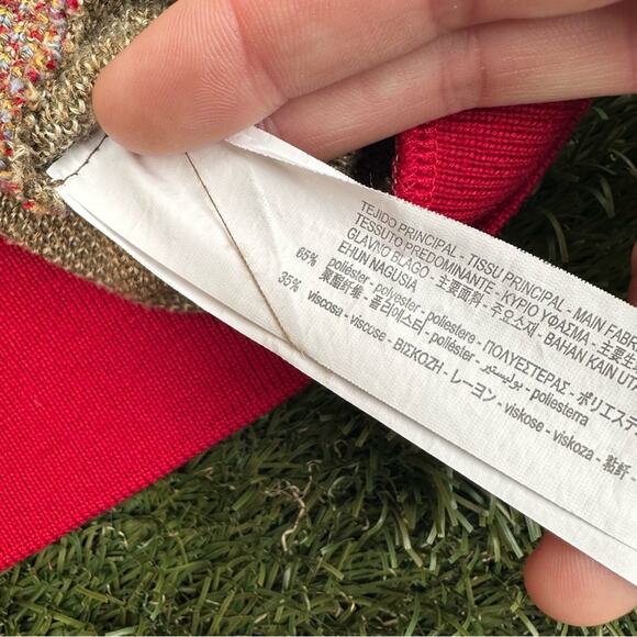 Zara X Spalding Knit Vest Limited Edition Rare V Neck Retro Sporty Streetwear S - Picture 7 of 9